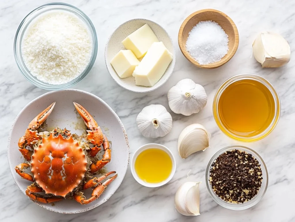 Crab Brulee Recipe: A Gourmet Delight in Just 60 Minutes 6 Crab ingredients: crab, butter, garlic, spices