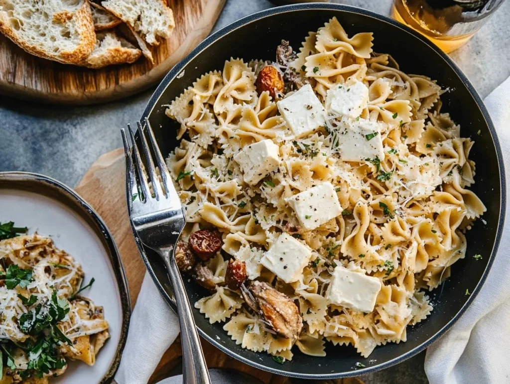 Boursin Pasta Recipe: Easy and Creamy Dinner Idea 8 Farfalle Pasta with Boursin and Roasted Tomatoes
