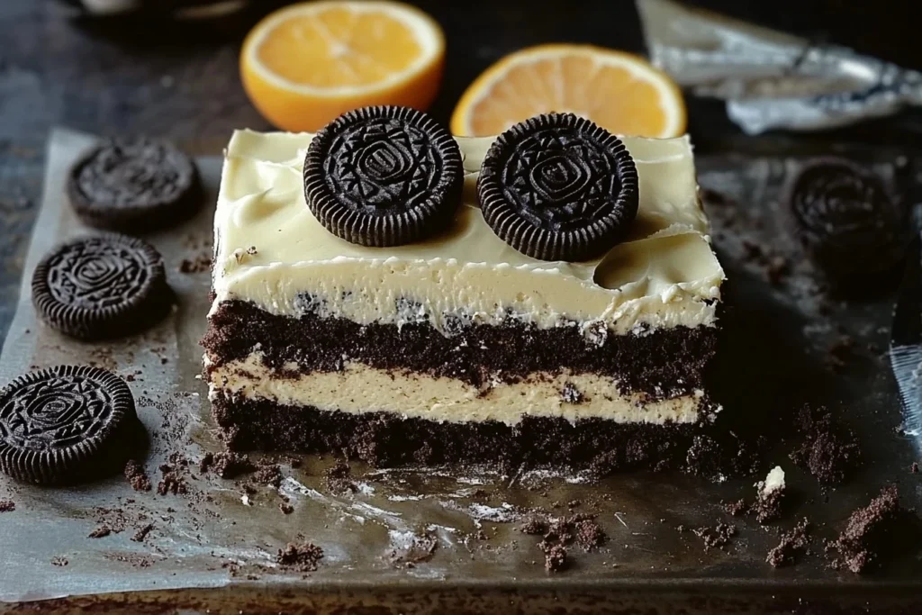 Slutty Brownies Recipe: The Ultimate Indulgence 10 Oreo brownie with citrus.