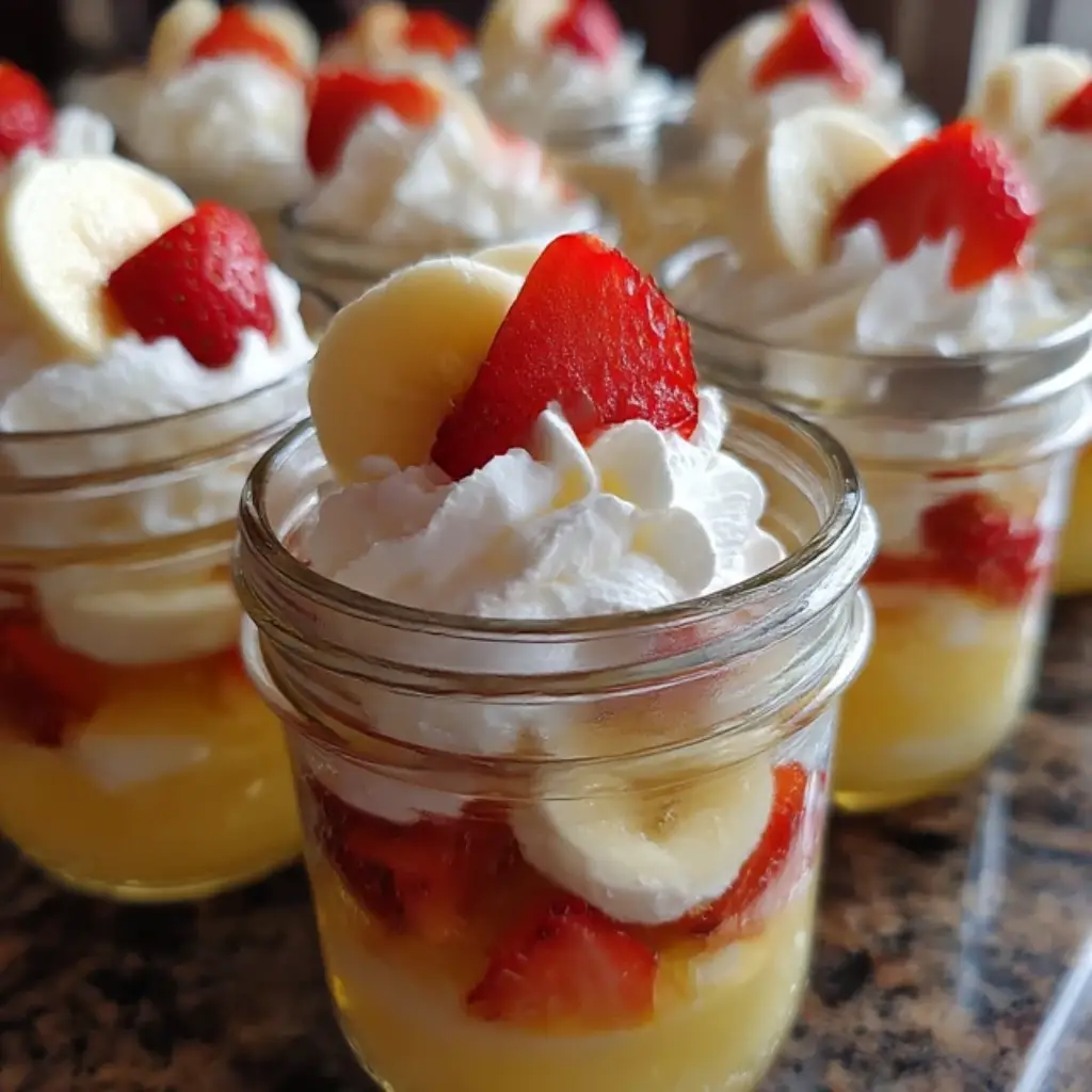 The Best Strawberry Banana Pudding: A Southern Classic with a Fruity Twist 9 ndividual servings of the best strawberry banana pudding