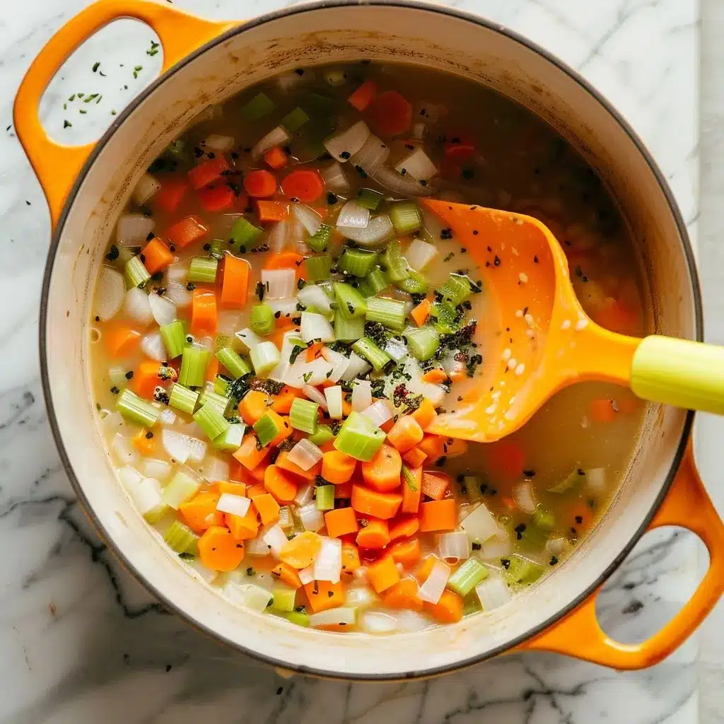 Creamy Chicken and Rice Soup: A Comfort Food Classic 8 creamy chicken and rice soup simmering