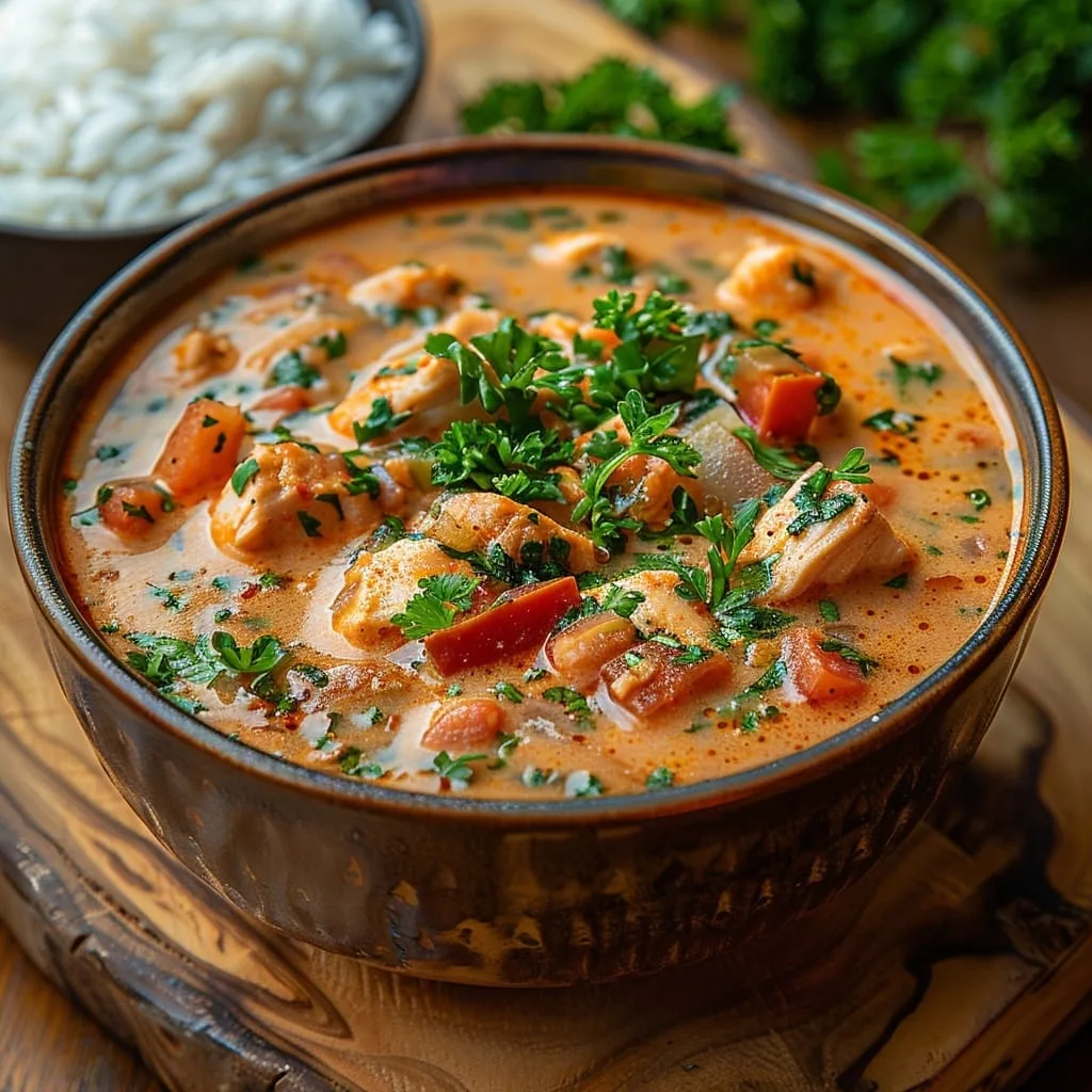 Creamy Cajun Chicken Soup – The Best Comfort Bowl You’ll Ever Make 5 Creamy Cajun Chicken Soup served in a bowl