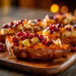 Cranberry Apple Twice-Baked Sweet Potatoes: A Cozy Fall Favorite 9 Served Cranberry Apple Twice-Baked Sweet Potatoes
