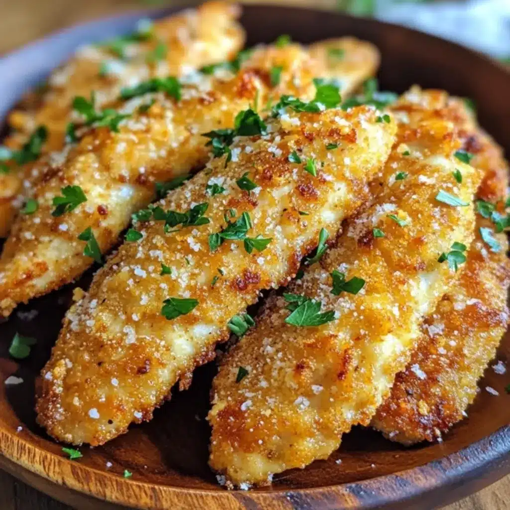 Top 8 Chicken Dinner Recipes We Love to Make at FreshRecips 2 Crispy parmesan chicken tenders baked or air-fried to golden perfection.