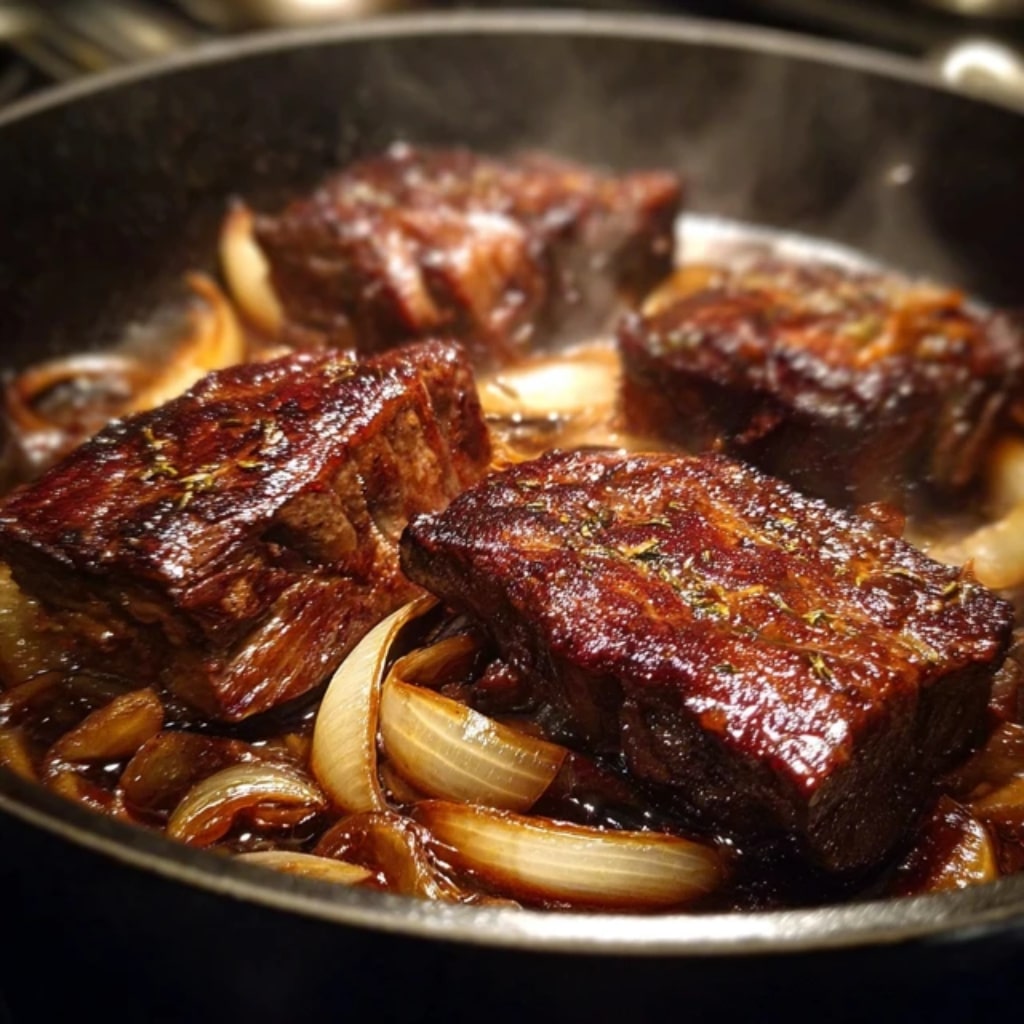 French Onion Beef Short Rib Soup: The Ultimate Comfort Bowl for Cozy Nights 7 Gruyère toast topping on French Onion Beef Short Rib Soup