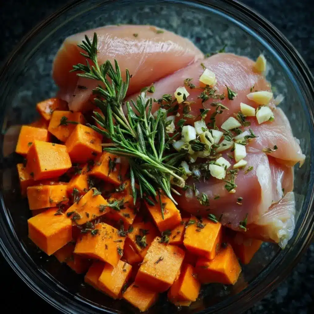 Maple-Glazed Chicken with Sweet Potatoes: The Ultimate Comfort Dinner 6 Ingredients for Maple-Glazed Chicken with Sweet Potatoes