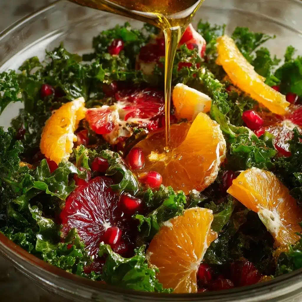 Whisking honey lemon dressing for Citrus Pomegranate Salad