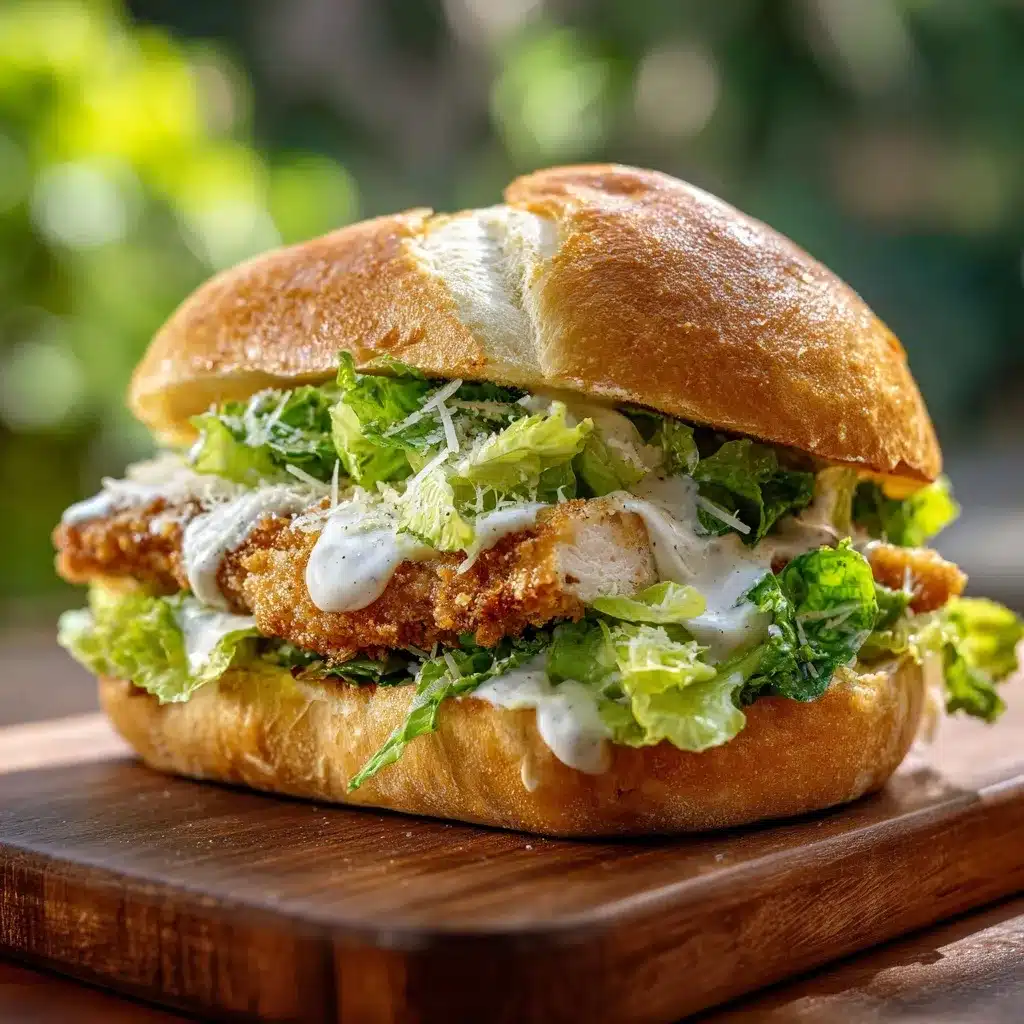 Crispy Chicken Caesar Sandwich – The Ultimate Crunchy and Creamy Bite