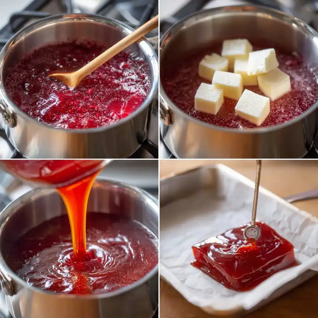 Pomegranate Caramels: A Sweet & Tangy Treat You’ll LoveIntroduction 9 Step-by-step process of making pomegranate caramels in a saucepan