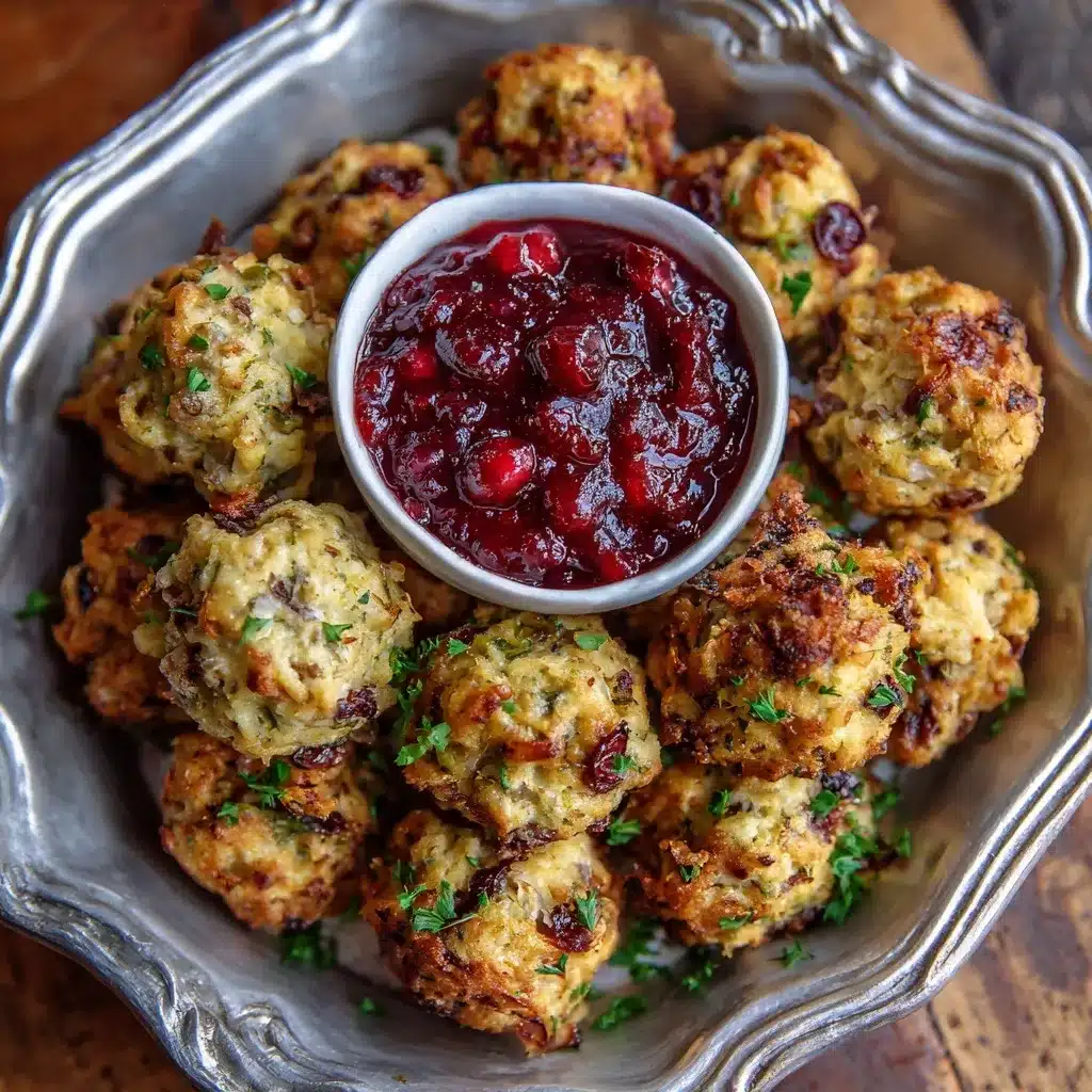Turkey and Stuffing Meatballs — A Comforting Holiday Classic 8 Turkey and stuffing meatballs served with mashed potatoes