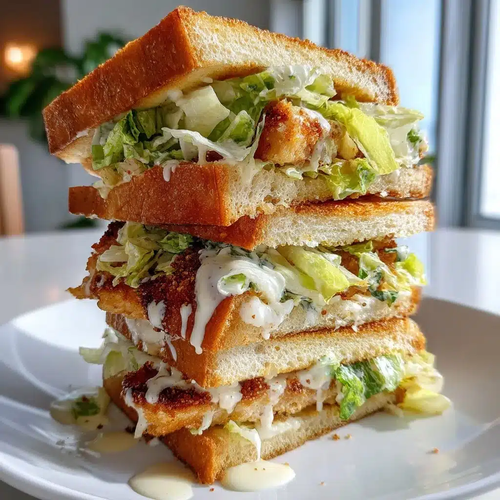Crispy Chicken Caesar Sandwich – The Ultimate Crunchy and Creamy Bite 8 Air-fried chicken cutlets for healthy Caesar sandwich.