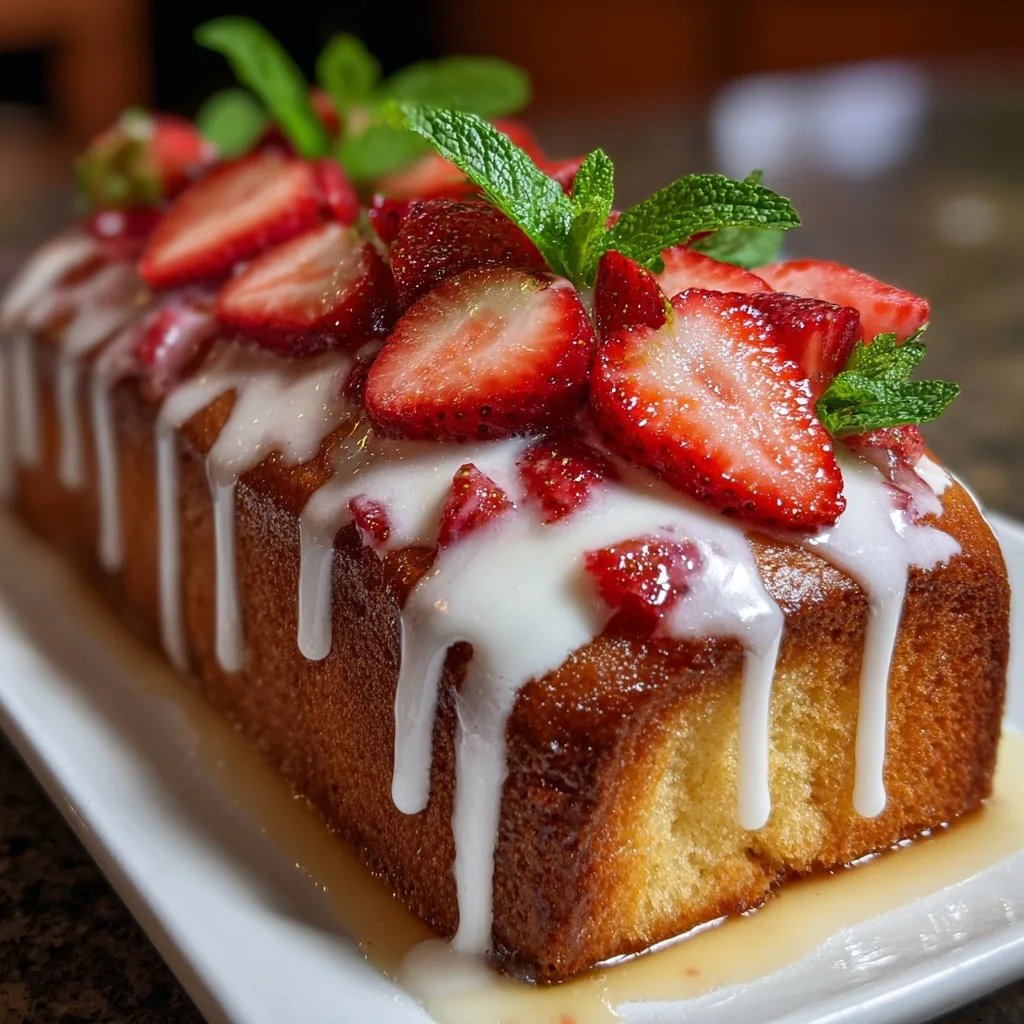 Strawberry Milkshake Pound Cake: A Creamy, Berry-Filled Treat