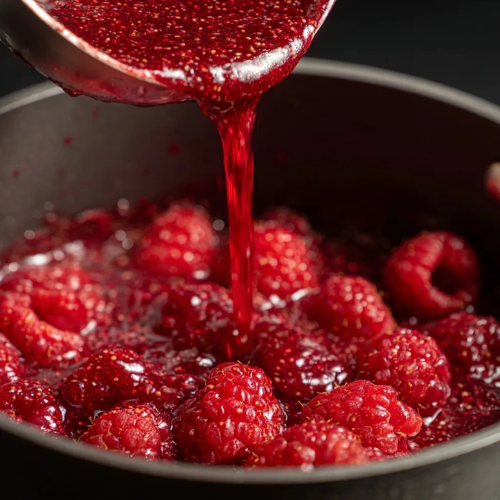 Chocolate Raspberry Drip Cake: A Decadent, Berry-Infused Showstopper 7 Raspberry compote for Chocolate Raspberry Drip Cake