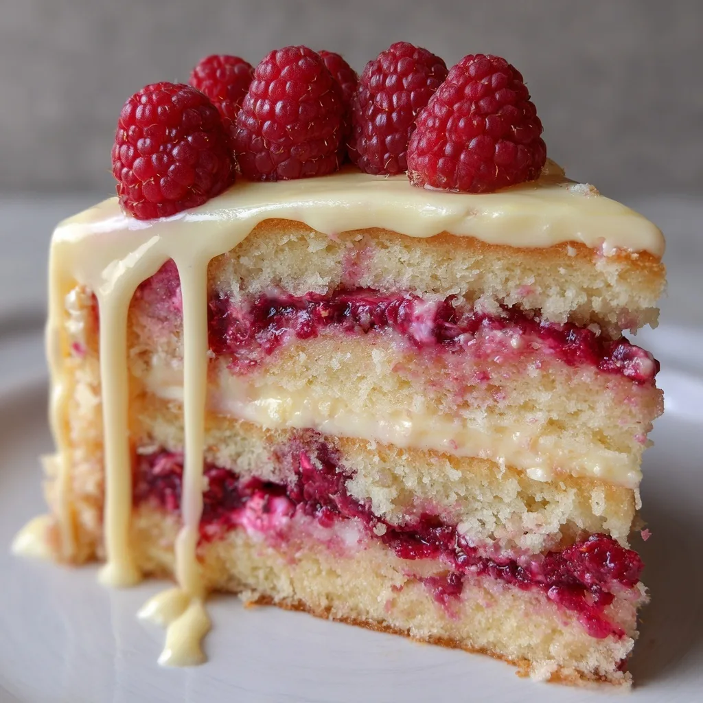 White Chocolate Raspberry Dream Cake: A Creamy, Berry-Filled Delight