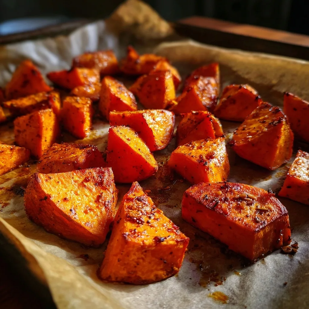 0 3 14 Roasted Maple Cinnamon Sweet Potatoes (Easy & Healthy Recipe)