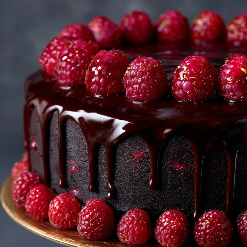 Chocolate Raspberry Drip Cake: A Decadent, Berry-Infused Showstopper