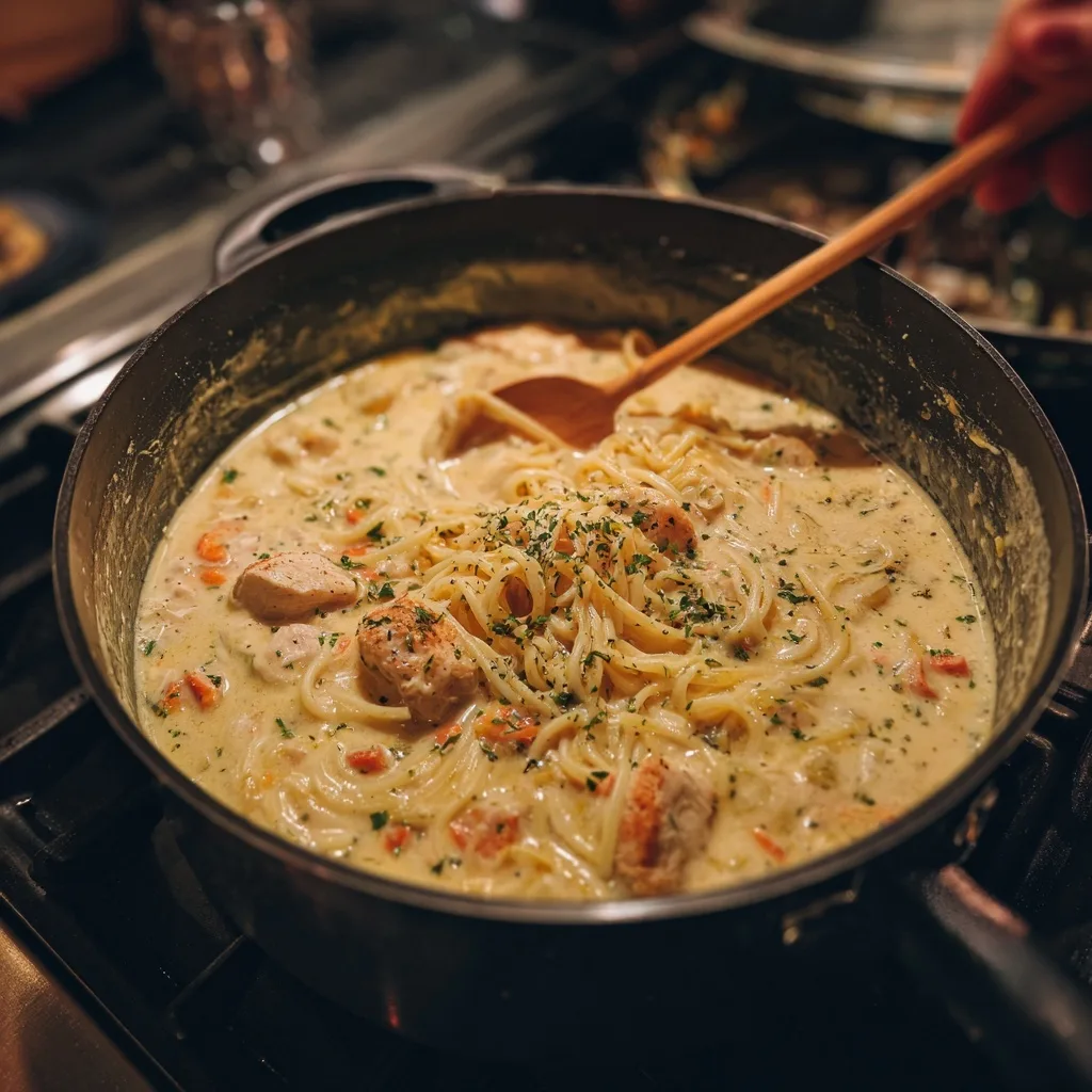 Crack Chicken Noodle Soup Recipe — Creamy, Cozy, and Irresistibly Delicious